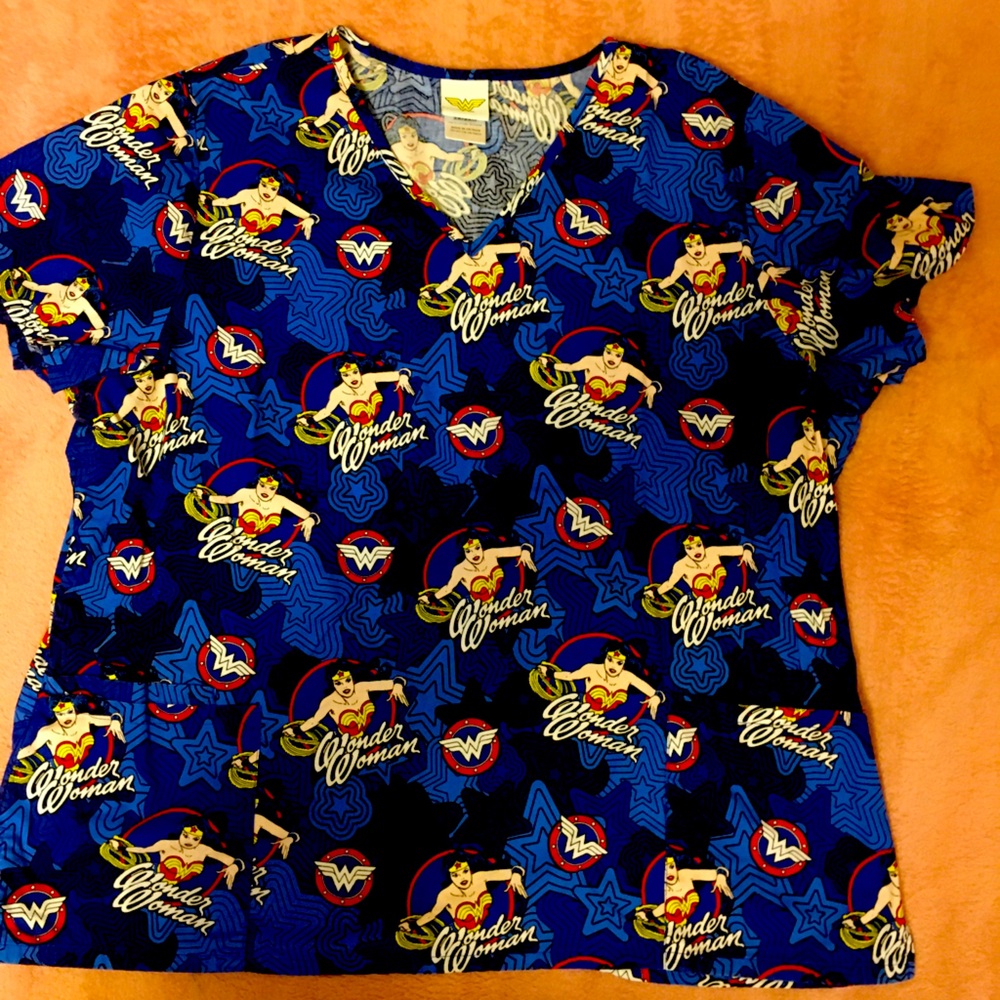 Wonder Woman scrub top